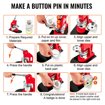 Badge Maker Machine DIY Button Pin
