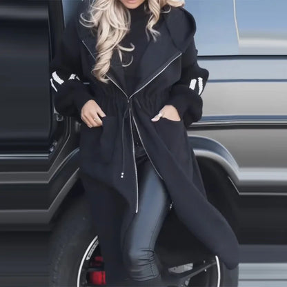 Casual patchwork long coat