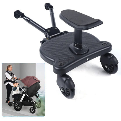 Pedal stroller glider ride seat