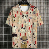 Animal Print Casual T-Shirt - Stylish Loose Tee | East R Us