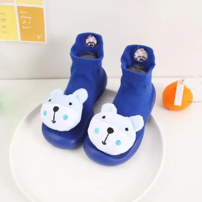 Anti-slip velvet knit winter kid's boots
