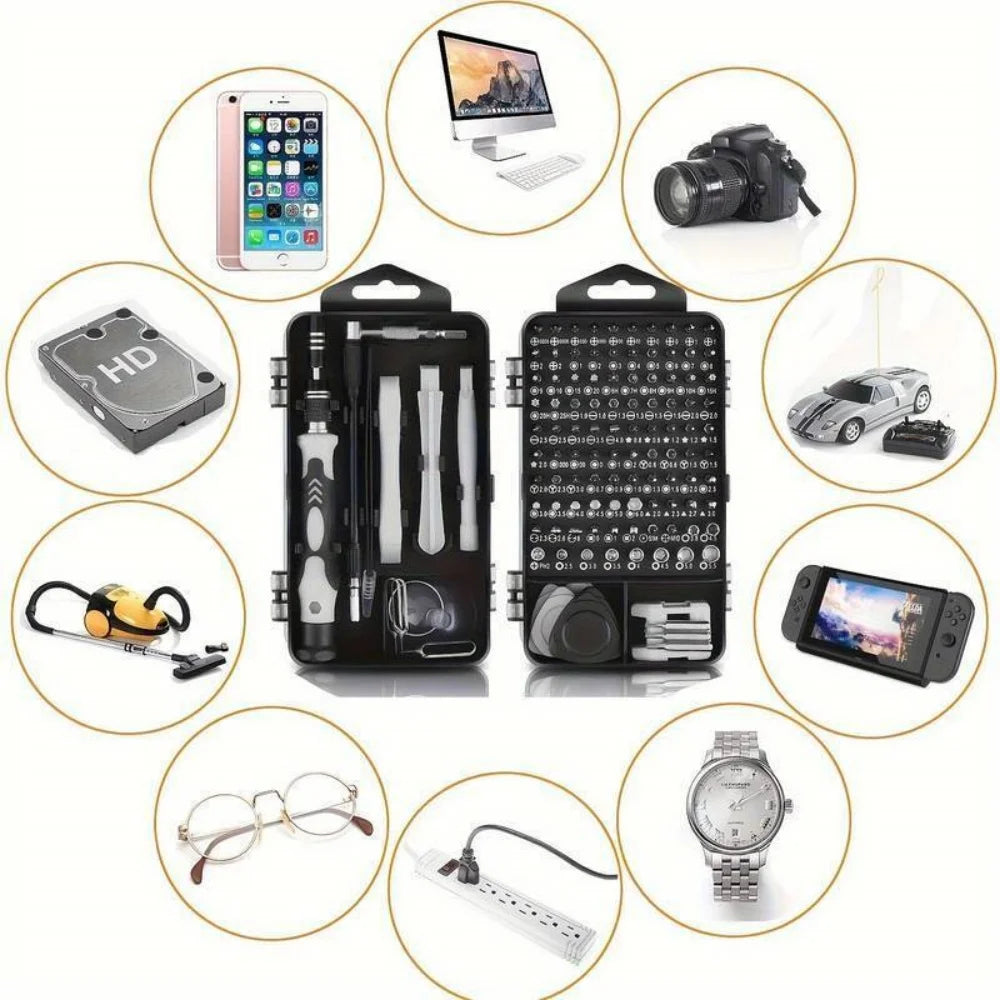 115pcs screwdriver repair tool kit