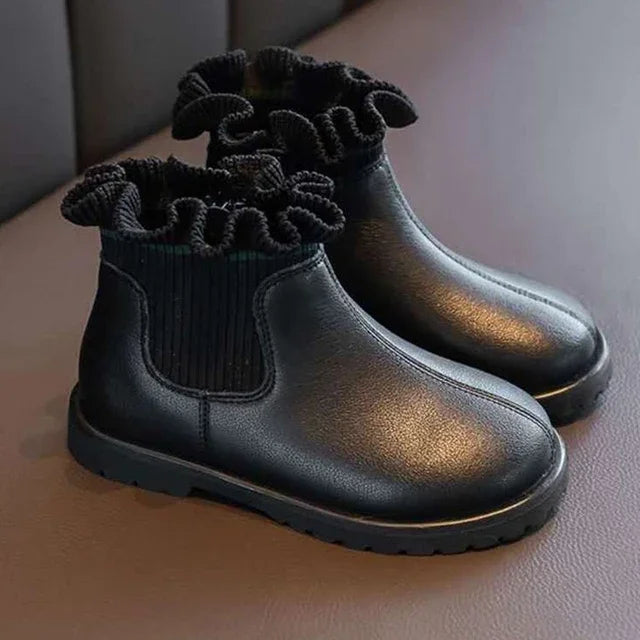 PU Leather Waterproof Winter Kid's Boots