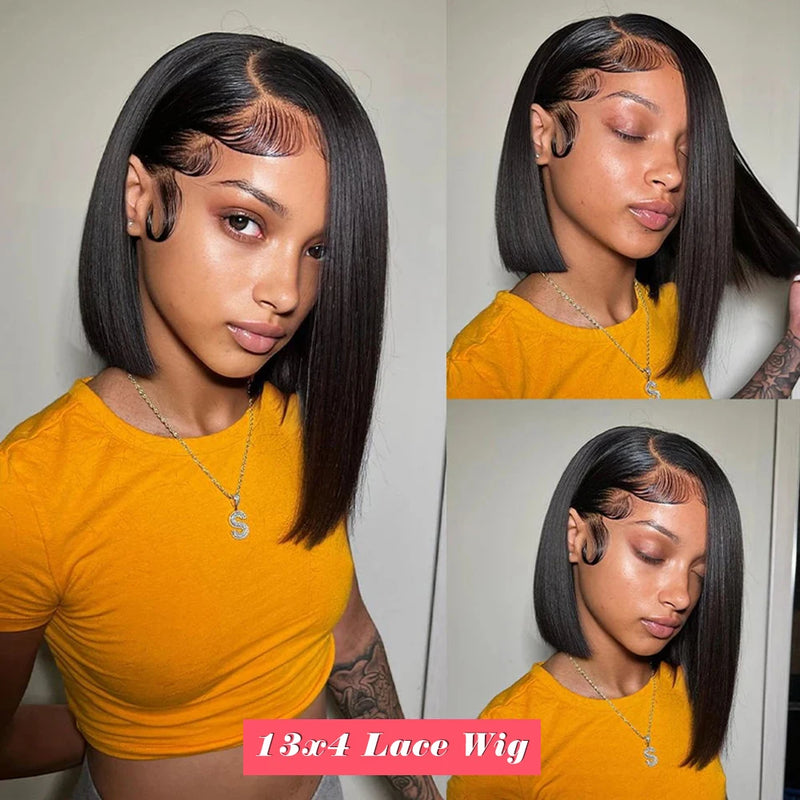 Full Density 13x4 HD Transparent Lace Frontal Wig