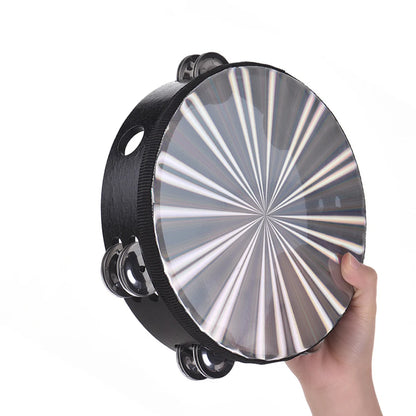 8/10 inch wooden radiant tambourine hand drum