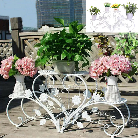 Rustproof metal plant stand