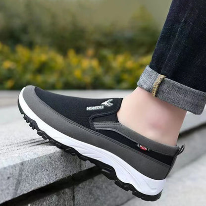Breathable slip on male casual sneakers
