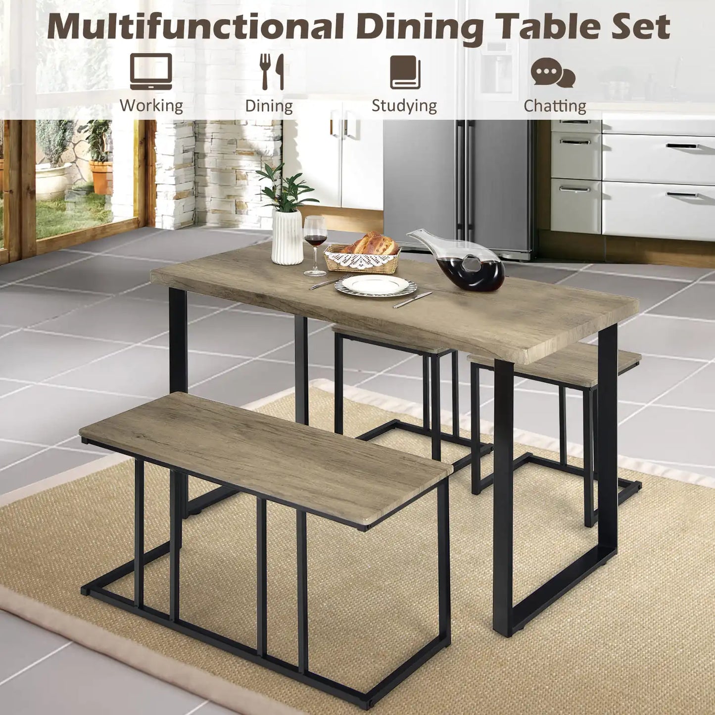 Stylish dining table & chair set