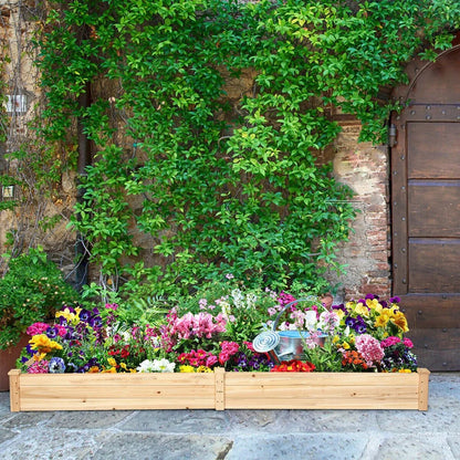 Outdoor planter wooden box