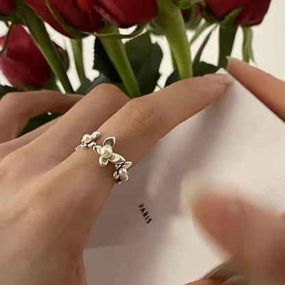 925 Sterling Silver Flower Ring