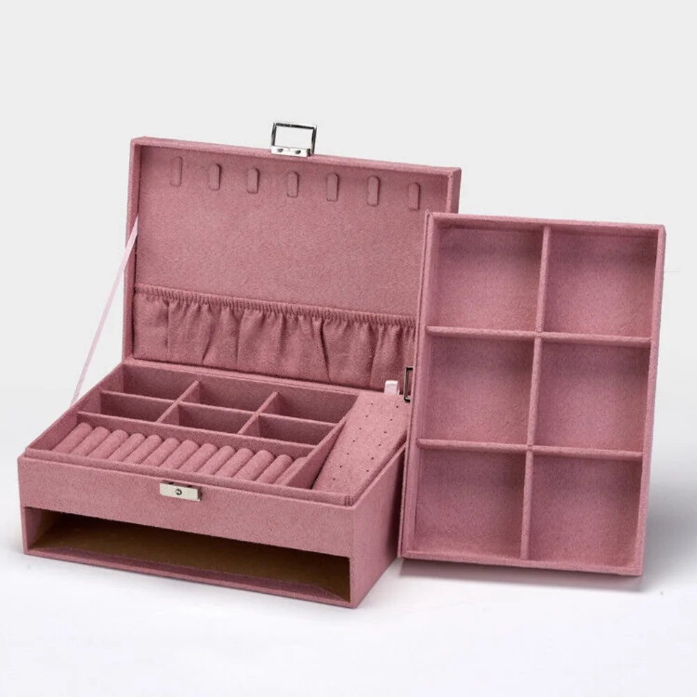 3 layer large jewelry organizer