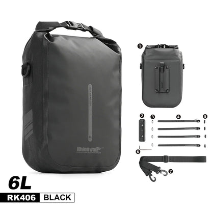 Waterproof quick release bike front fork bag