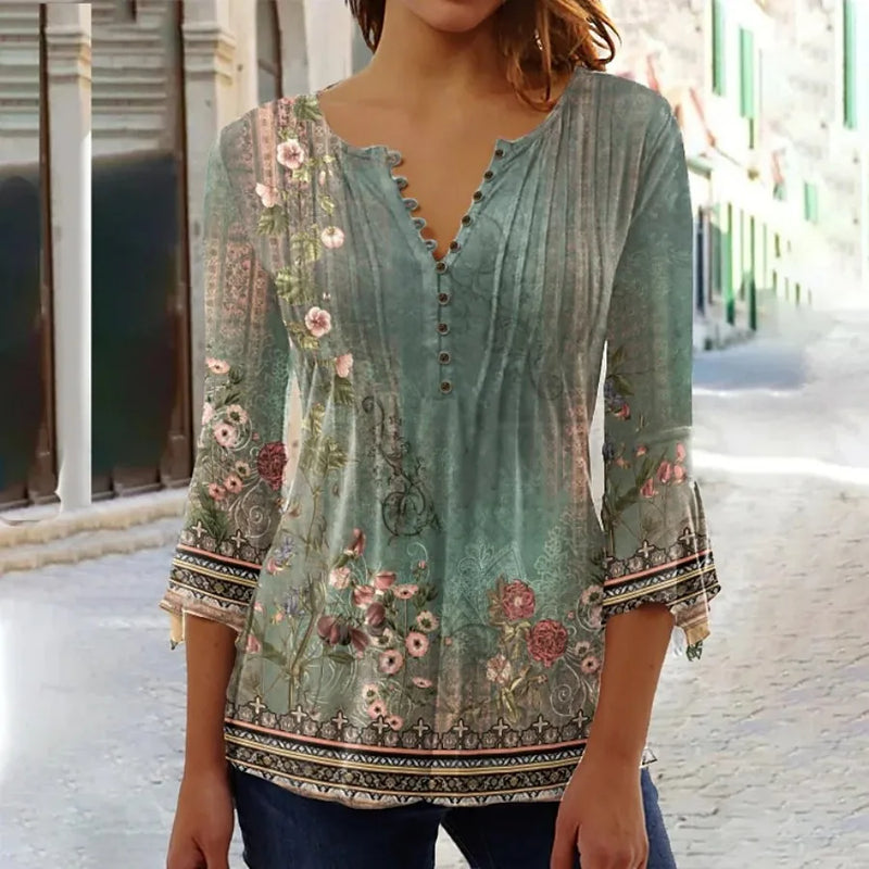 Temperament Long Sleeves Loose Elegant Shirt