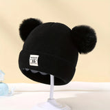Baby Warm Knitted Hats with Pom