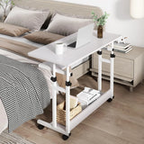 Portable Office Desk with Movable Wheels