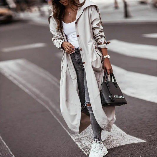 Fashion long coat for ladies