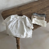 Lace Cotton Long Sleeve Princess Dress