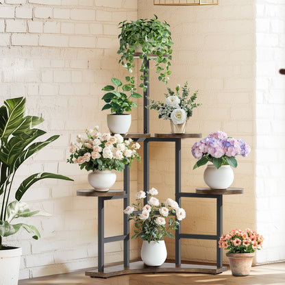 5 tiered corner plant stand