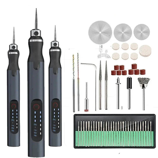 Usb cordless rotary woodworking engraving pen diy