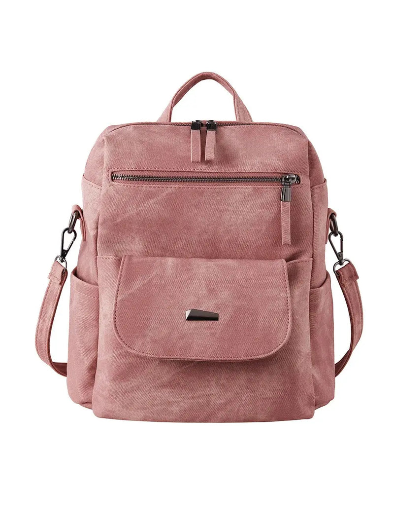 Vintage PU Leather Backpack