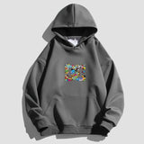 Letter Printing Hooded Sweater