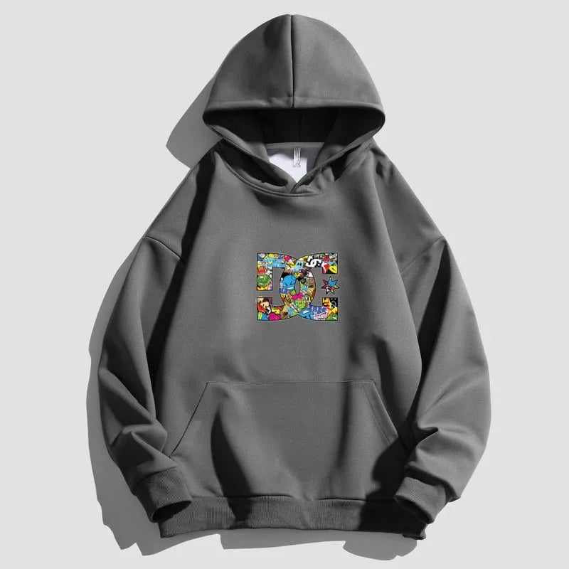 Letter Printing Hooded Sweater