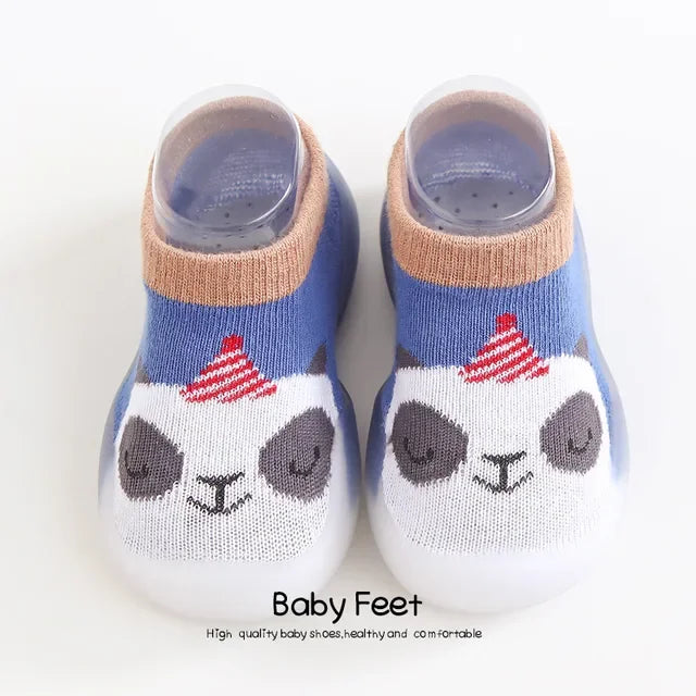 Rubber Sole Cartoon Indoor Socks Shoes