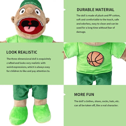 40cm jeffy joseph hand puppet plush cosplay toy
