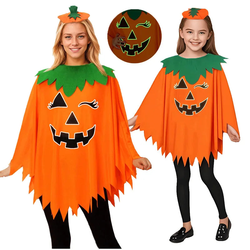 Luminous Pumpkin Cape Halloween Costumes