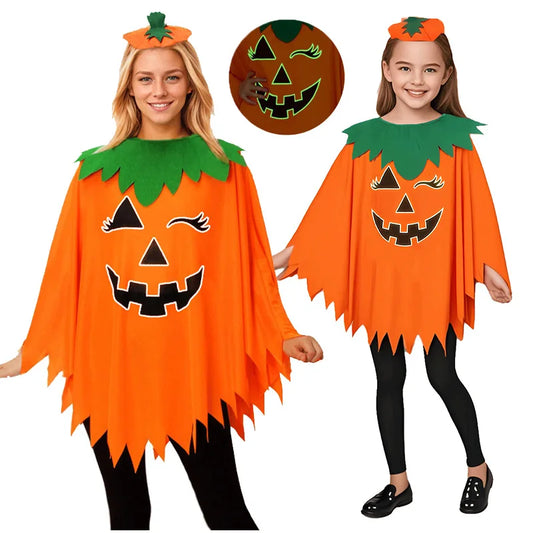 Luminous Pumpkin Cape Halloween Costumes