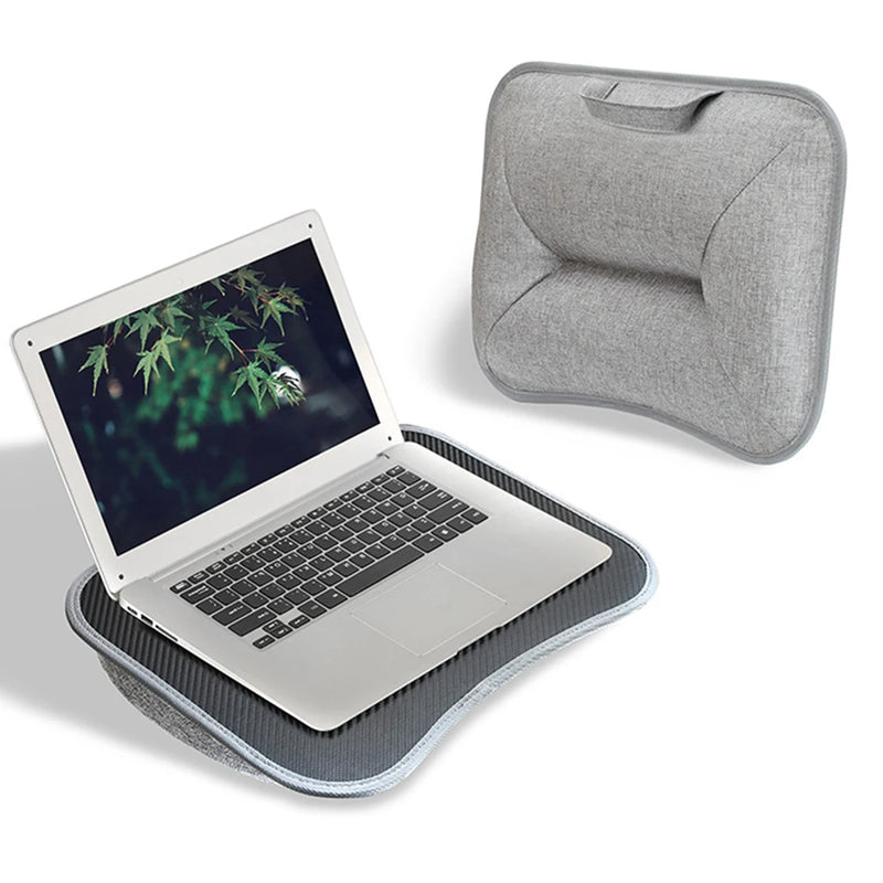 Laptop desk with soft pillow cushion