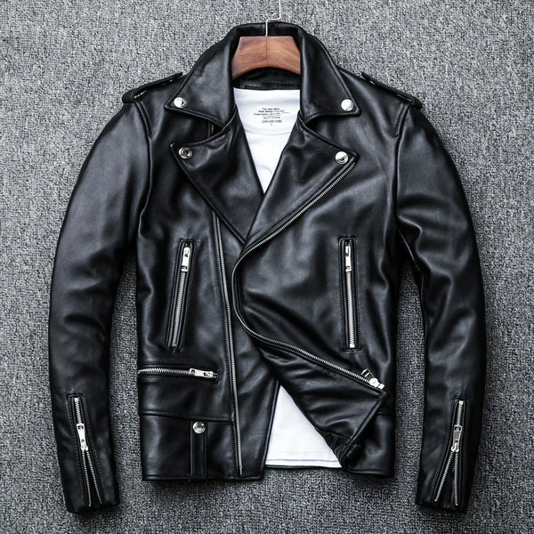 Genuine Leather Slim Fit Jacket