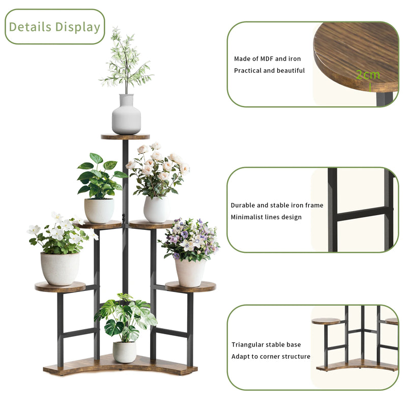 5 Tiered Corner Plant Stand