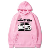 Manga Print Loose Long Sleeve Hoodie
