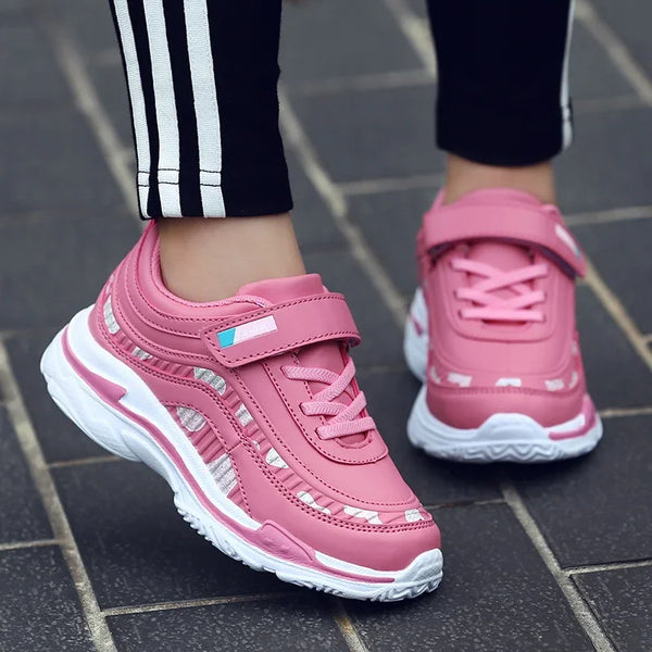 Fashion Leather Baby Girls Sneakers