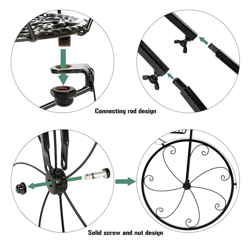 3-tier bicycle plant stand