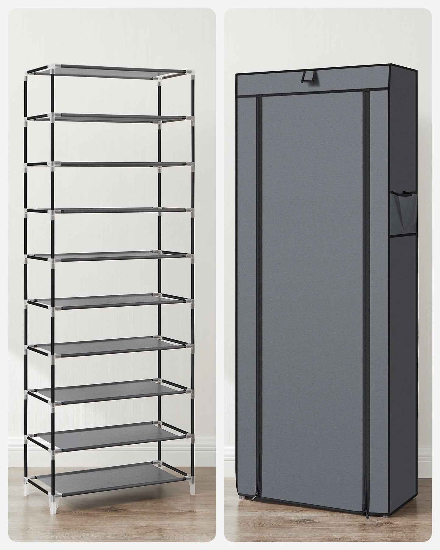 10 tier shoe rack cabinet