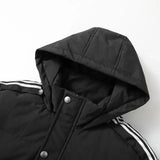 Men's Hooded Long Duck Down Coat
