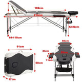 Leather Upholstered Adjustable Massage Bed