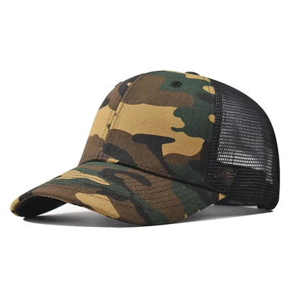 Breathable curved brim style trucker cap