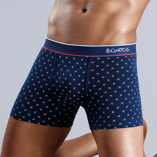 Cotton print boxers for men
