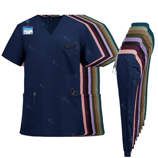 Surgical nurse uniform medical scrubs set