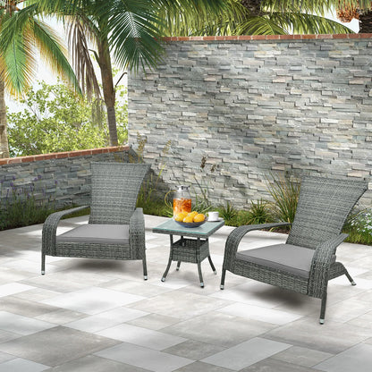 Outdoor chairs and coffee table set
