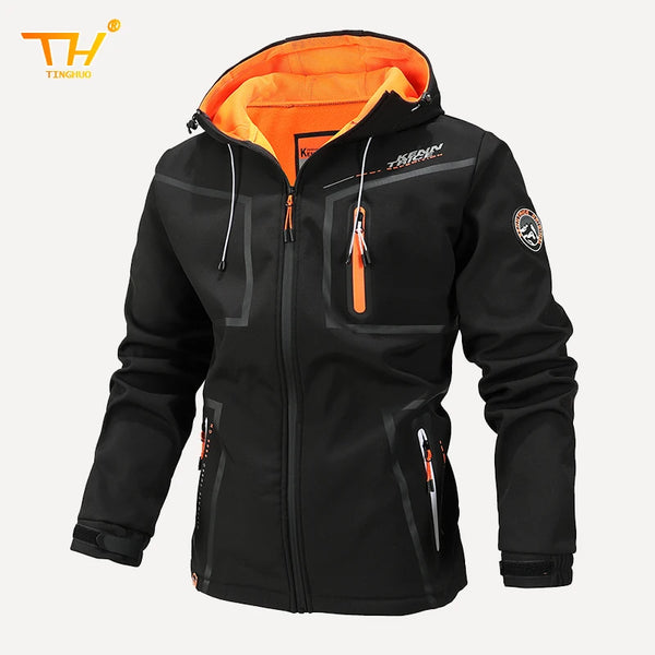 Men's Fleece Soft Shell Parker Coat