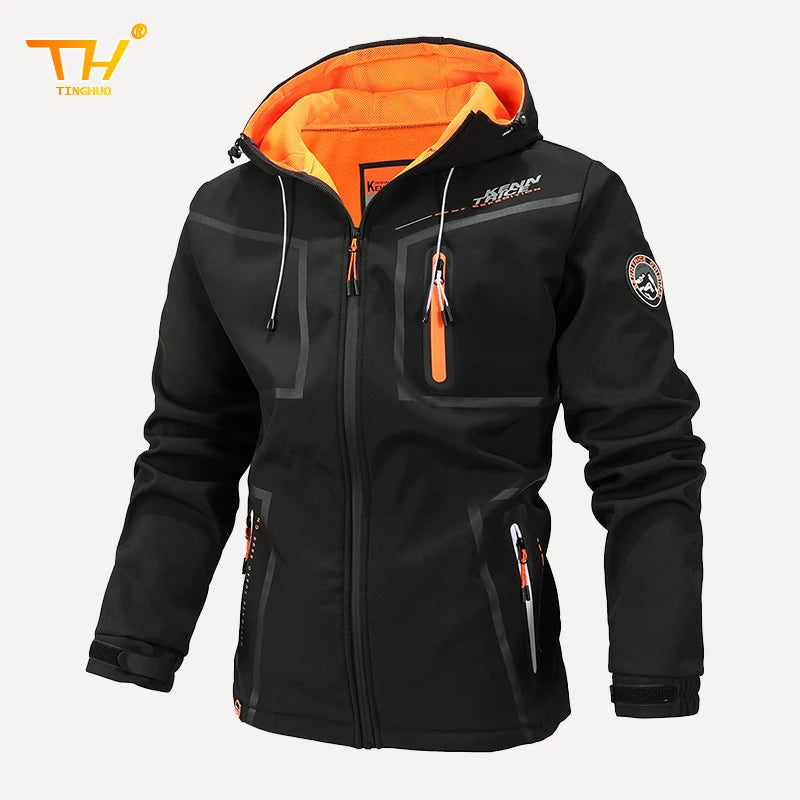 Men's Fleece Soft Shell Parker Coat