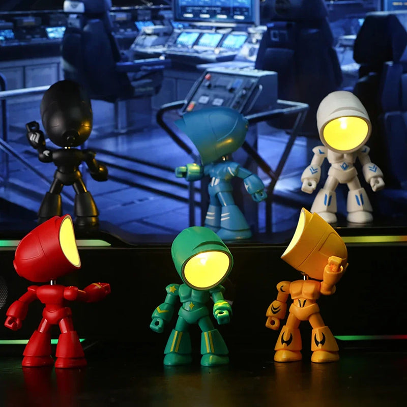 LED Cartoon Cute Hero Police Desk Lamp