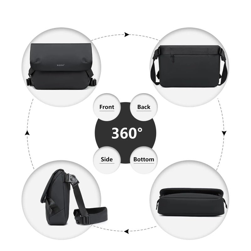 Waterproof Unisex Messenger Bag