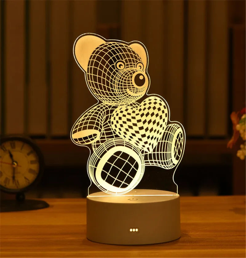 3D Acrylic USB LED Night Lights