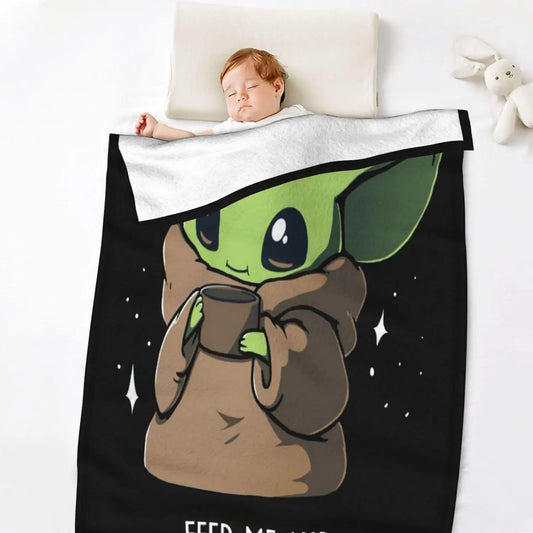 Baby yoda soft blanket