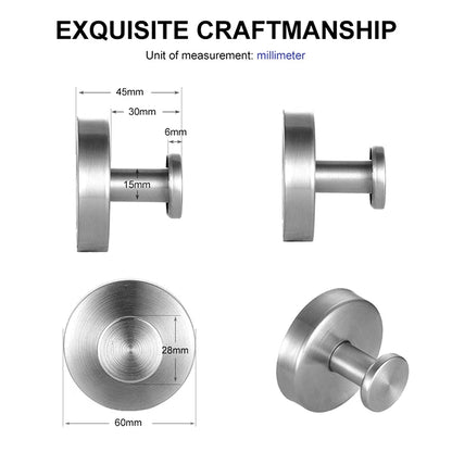 Stainless steel suction cup hook